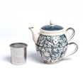 thumbnail image 1 of Taimei Teatime Tea Set for Aduts, Grey Ceramic Tea for One Set, 15 OZ Teapot with Infuser and Cup Set for Loose Leaf Tea, 1 of 6