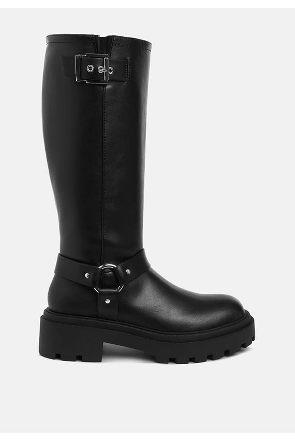 Taimen Harnes Detail Long Boots