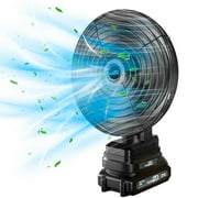 Taimu TM Portable Camping Fan, Rechargeable Outdoor Tent Fan, 2 Speed Desk Fan for Indoor Outdoor Travel Black