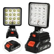 Taimu TM Work Light, 21V Square LED Work Light, 90° Rotatable Job Site Light, Cordless Portable Flashlight, Security Light Bright Lamp for Emergencies, Camping, Outdoor