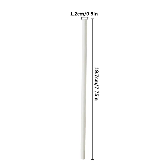 Tainini 100 White Biodegradable Paper Straws co-Friendly Biodegradable Drinking Straws Bulk for Party Supplies, Bridal/Baby Shower, Birthday