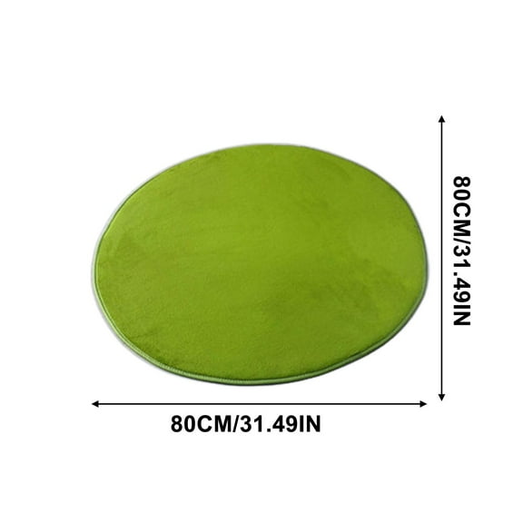 Tainini 31x31InchRound Rug ,Ultra-Soft Modern Circle Area Rug Fluffy Shag Circular Rug for Nursery Room, Non-Slip Home Carpet
