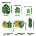 thumbnail image 1 of Tainini 86 Pack Palm Artificial Tropical Leaves,8 Kinds ,for Safari Jungle Party Table Decoration Wedding Birthday Theme Party Decorations, 1 of 7