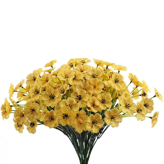 Tainini Artificial Flowers Outdoor, Artificial UV Resistant Fake Flowers, Front Porch Plants Spring Decor Bouquet