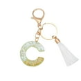 thumbnail image 1 of Tainini Backpack Keychains gifts for Women Initial Letter Keychain for Cute Car key White Tassel Bling crystal shiny, 1 of 2
