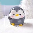 thumbnail image 1 of Tainini 10Pcs Miniature Penguin Figurines Penguin Model toys Resin Penguin Penguin Figure for Micro Decor - Hands up, Penguin Gray, 1 of 2