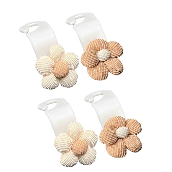 Tainini 4PCS Purse For Car Hooks For Purses And Bags Cute Flower Car Seat Headrest Hooks For Car Purse Hook Hanger