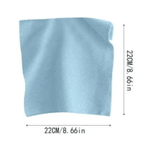 Tainini Boxed Microfiber Towel Cloth Kitchen Household Dishwashing Degreasing Disposable Extractable Wipes Microfiber Rags in A Box (15 Count) - 8.7*8.7In(Blue）