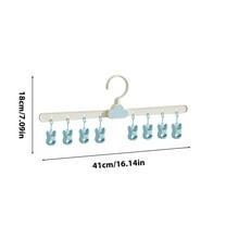 Tainini Clothes Hanger,Laundry Drying Rack with 8 Clips for Sock, Underwear and Small Item Accessory
