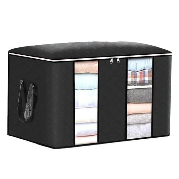 Tainini Clothes Storage, Foldable Large Storage Bags, Storage Containers for Clothing, Blanket, Comforter, Toys, Pillows, Clothes Organizers and Storage with Lids and Handle