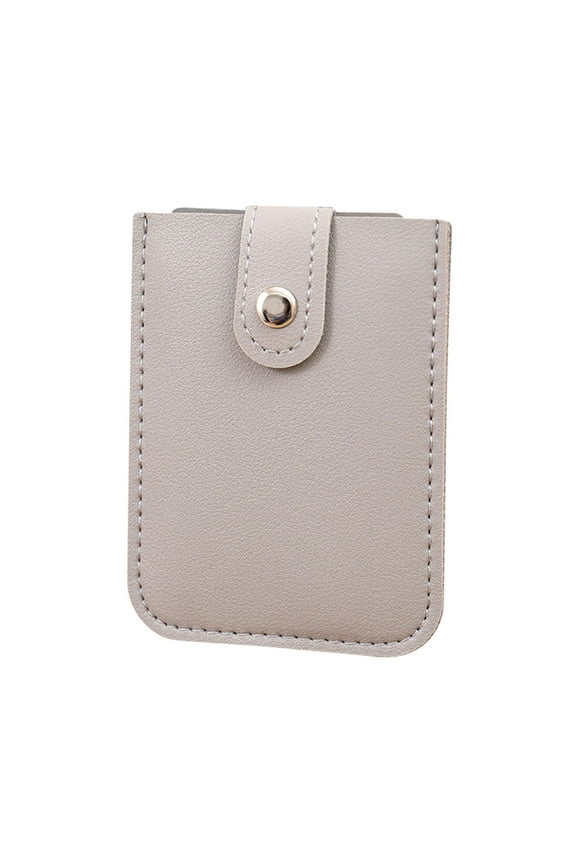 Concealed Pull Card Bag Storage Multi-card Slot, Personalized Snap Closure Leather Organizer Pouch, Stackable Pull-Out Card Holder, Snap Pouch For Purse Pull Out Card Holder