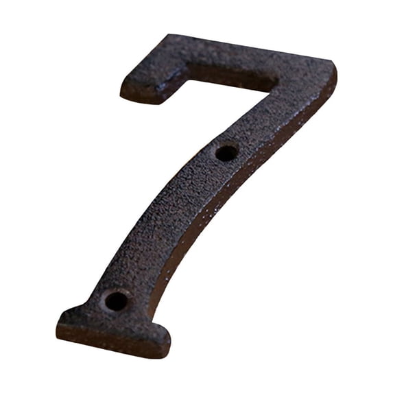 Tainini Creative Alloy Wrought Iron Number Letter Creative DIY House Number