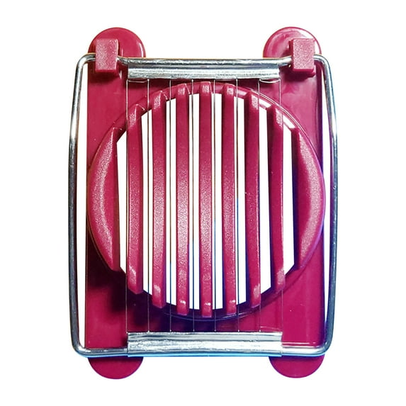 Tainini Egg Slicer for Boiled Eggs Strawberry Cutter with Stainless Steel Wire(Blue)