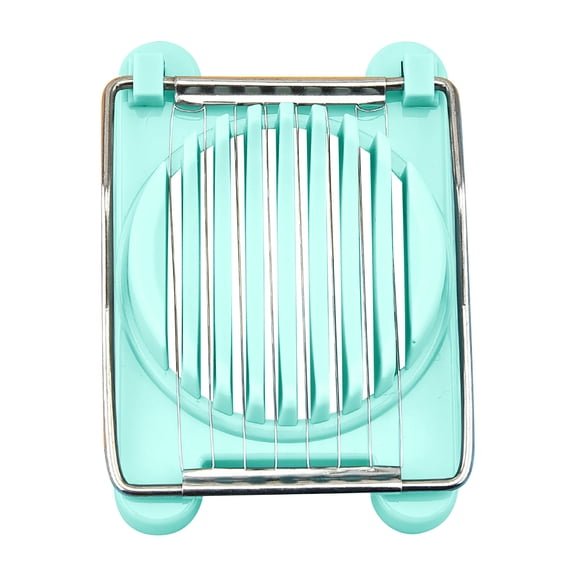 Tainini Egg Slicer for Boiled Eggs Strawberry Cutter with Stainless Steel Wire(Blue)