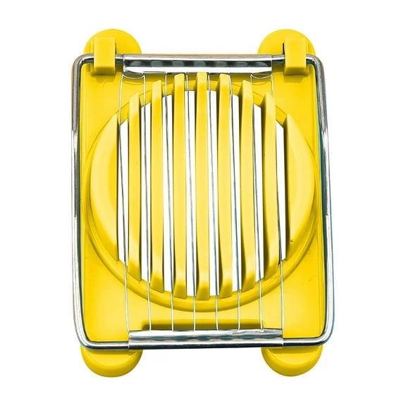Tainini Egg Slicer for Boiled Eggs Strawberry Cutter with Stainless Steel Wire（Blue）