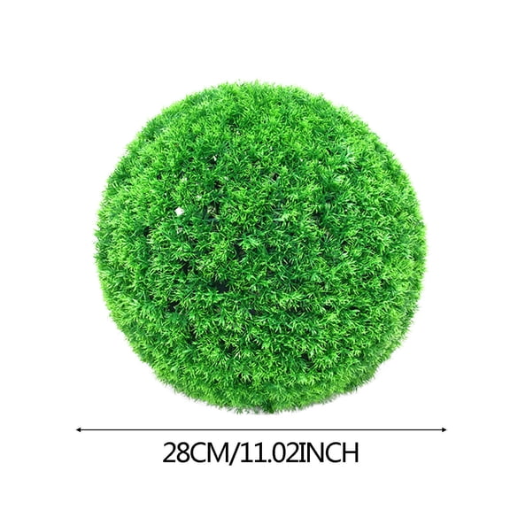 Tainini Faux Grass Balls 11 inch Artificial Plant Topiary Balls Decorative Balls Artificial Topiary Plant Grass Ball for Indoor Outdoor Wedding Decoration