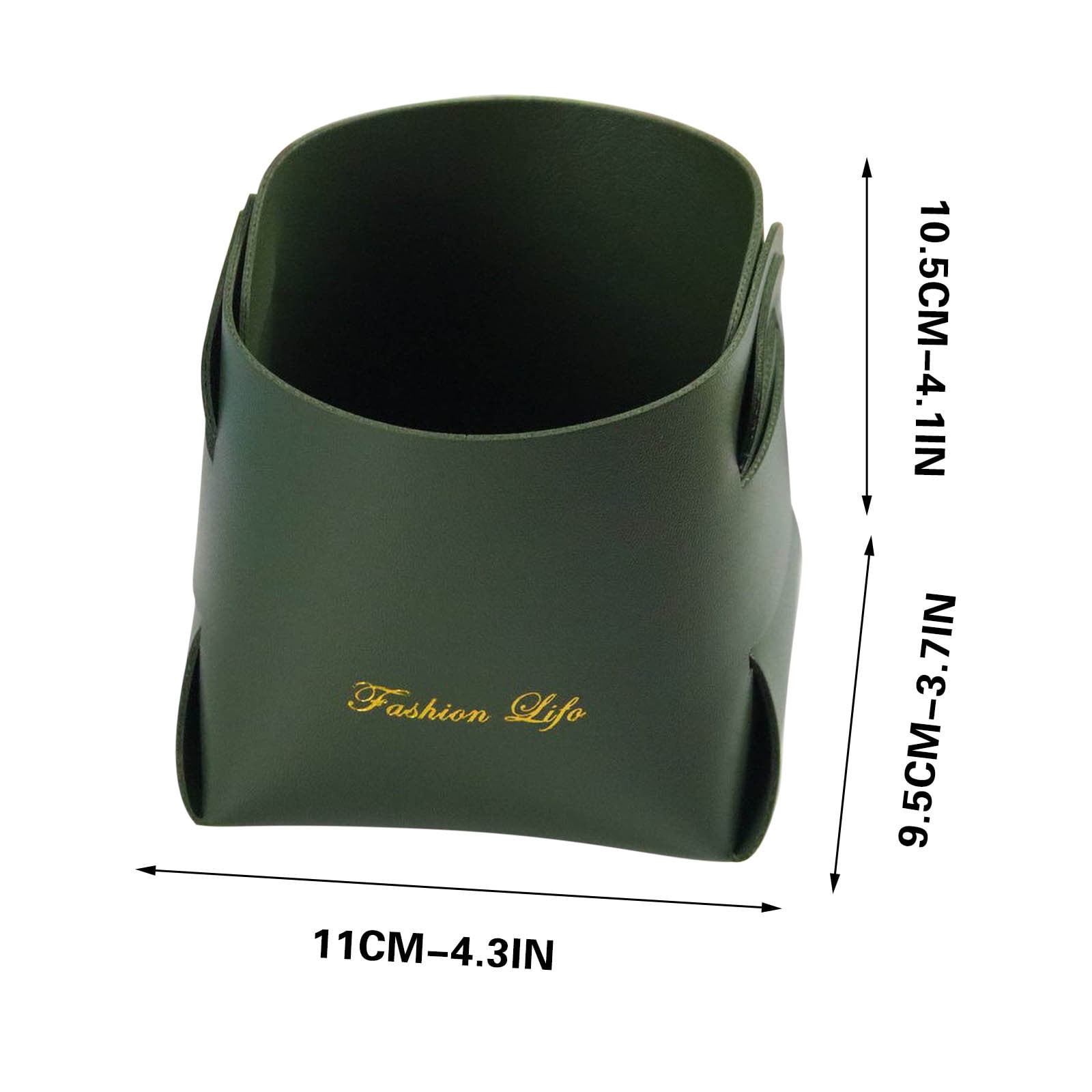Tainini Folding Leather Pen Detachable Student Stationery Storage Box ...