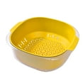 thumbnail image 1 of Tainini Fruit Strainer Colander Bowl Set, Kitchen Nesting Vegetable Fruit Washing Soaking Basket, 2 in 1 Large Plastic Container, 1 of 2
