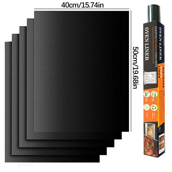 Tainini Grill Mat - Set of 5 Heavy Duty Grill Mats Non Stick, BBQ Outdoor Grill & Baking Mats - Reusable, Easy to Clean Barbecue Grilling Accessories