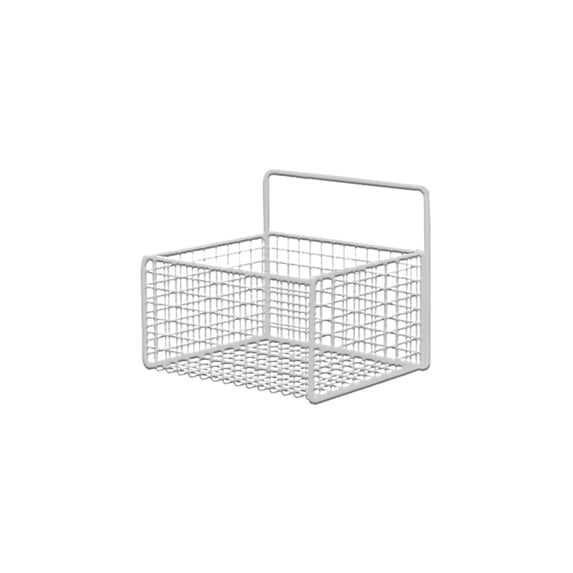 Tainini Hanging Kitchen Baskets for Storage Adhesive Sturdy Small Wire Storage Baskets with Kitchen Food Pantry Bathroom Shelf Storage