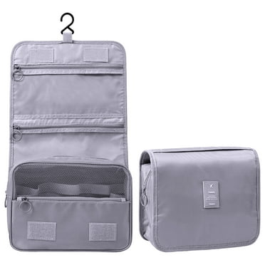 Tainini Clearance!!! Hanging Toiletry Bag - Large Cosmetic Makeup Travel Organizer for Men & Women with Sturdy Hook(Gray)