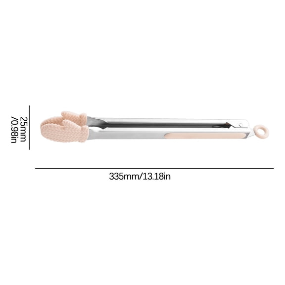 Tainini High Temperature Silicone Palm Food Clip Baking BBQ Barbecue Clip Bread Clip 9 Inches 12 Inches Non-slip Food Clip