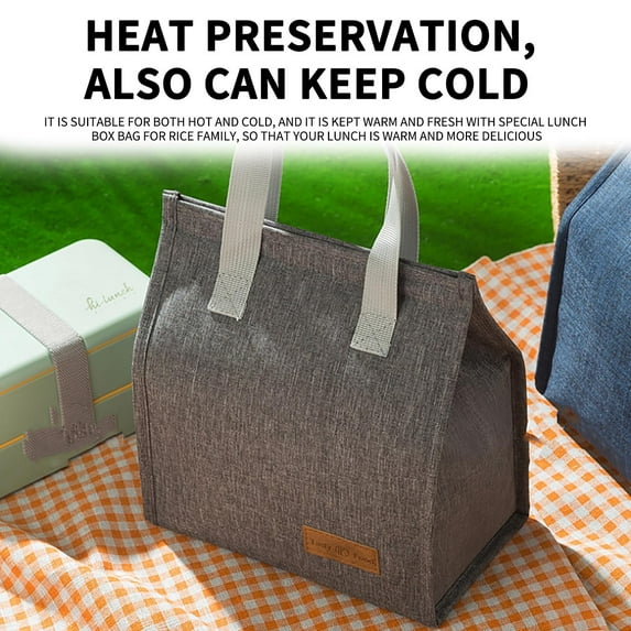 Tainini Insulated Lunch Bag Reusable Lunch Box Lunch Cooler Tote Bag for Women Men Adults Work Picnic