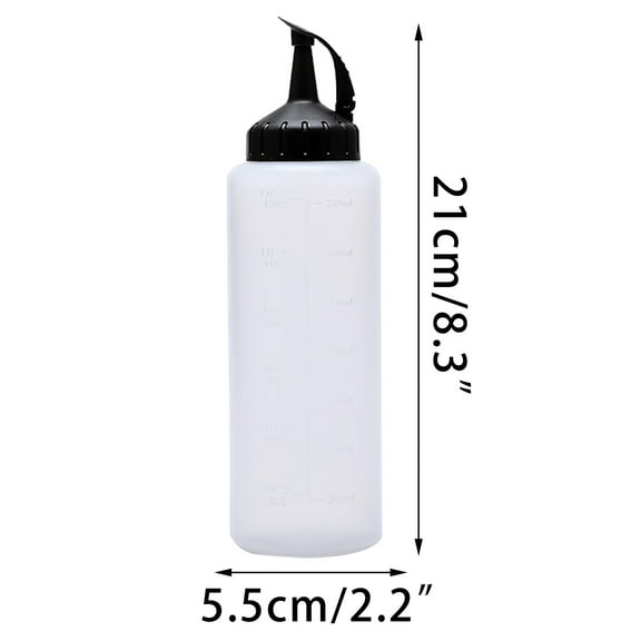 Tainini Kitchen Squeezes Type Leak-proof Oil Pot Transparent Sauces Bottle With Scale