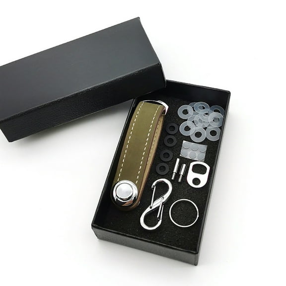 Tainini Leather Key Organizer Creative Key Chain Key Storage Device Key Bag Men And Women Storage Key Bag