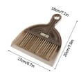thumbnail image 1 of Tainini Mini Dustpan and Brush Set, Portable Cleaning Brush and Dustpan Combo with Bamboo Handle, 1 Set, 1 of 7