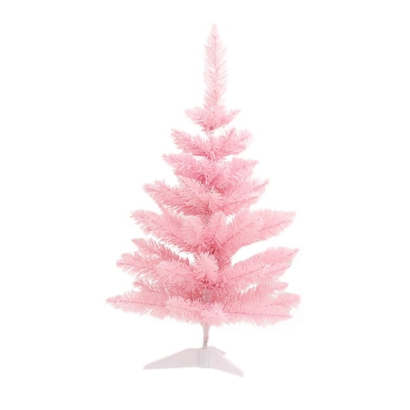 Tainini 23in Artificial Xmas Pine Tree ligh-Pink, Christmas Tree for Holiday, Home, Office, Party Decor