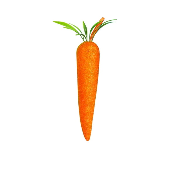 Tainini 2pcs Easter Hanging Carrot , 6.6in Easter Foam Carrots,Easter Carrots for Home Party Crafts Decor