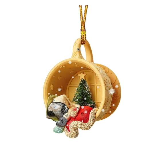 Tainini 3.1in Dog Christmas Tree Ornament,Xmas Gift Hanging for Party Holiday Decor,for Kid