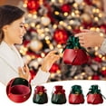 thumbnail image 1 of Tainini 3in Christmas PU Bags , Gift Pouches Candy Bag Pocket Wrapping Bags for Christmas Birthday Engagement Wedding Party Supplies (Red), 1 of 1