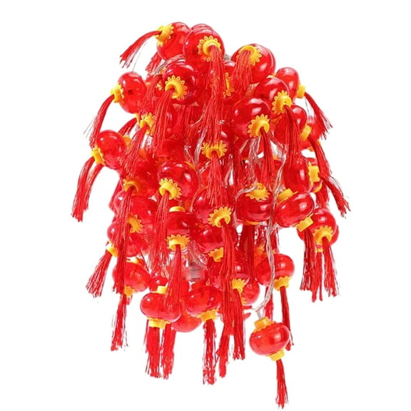 Tainini 9.8ft Christmas Red Lanterns String Lights for Wedding, Chinese New Year,Spring Festival,Party Decor