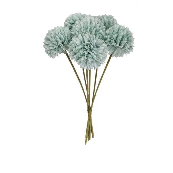Tainini Artificial Chrysanthemums Flowers Balls Flowers, Fake Mums Silk Flowers for Spring Home Floral Arrangement Table Centerpiece Decor