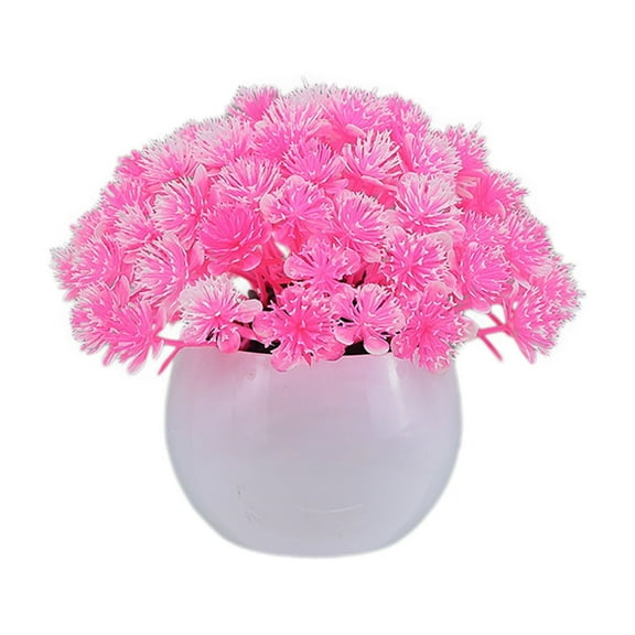 Tainini Artificial Potted Flowers ,Flower Plants Desktop for Home and Office, for Table,Bookshelf,Bedroom,Living Room
