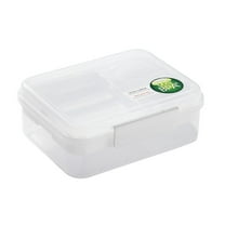 Tainini Clearance Sale ! Bento Box ,Plastic Lunch Containers for Adults, 3 Compartment Meal Prep Containers with Lids