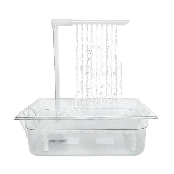 Tainini Bird Bathtub Parrot Shower Box Bathing Tub Container Cage Accessory for Small Medium Parakeet Cleaning Supplies