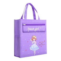 Tainini Canvas Tote Bag for Women, Aesthetic Cute Shopping Grocery Reusable Bags with Inner Zipper Women Gift