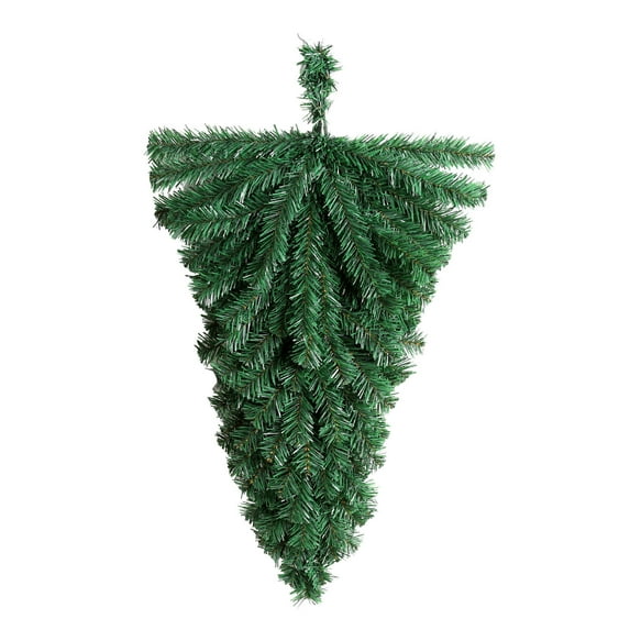 Tainini Clearance Sale !Christmas 23in Wreath Base Artificial Upside Down Tree Shape Teardrop, PVC, for Front Door Wall Window