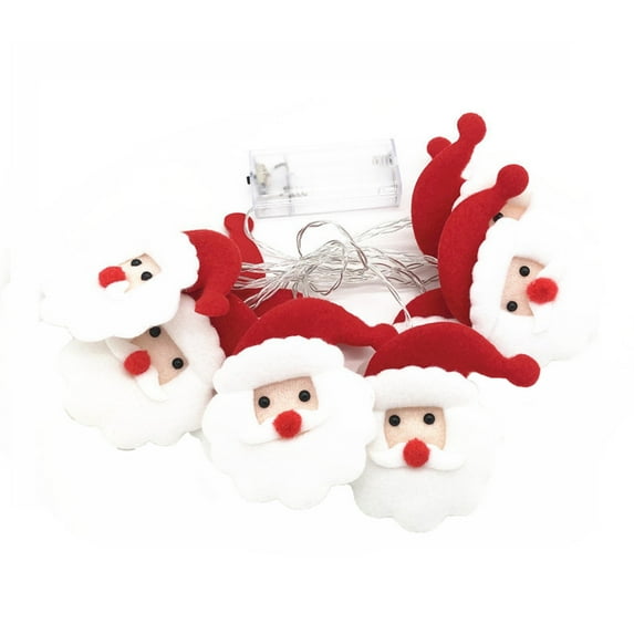 Tainini Christmas Snowman String Lights , 5.4ft Waterproof Light Up String Lights, Short Plush Lights for Christmas Decor