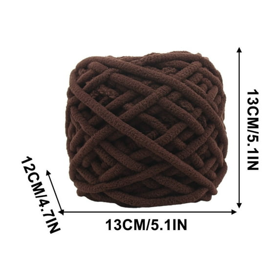 Tainini Chunky Yarn for Hand Knitting,Handcrafts Weaving Soft Chenille Yarn for Making Blankets, Scarf,100g