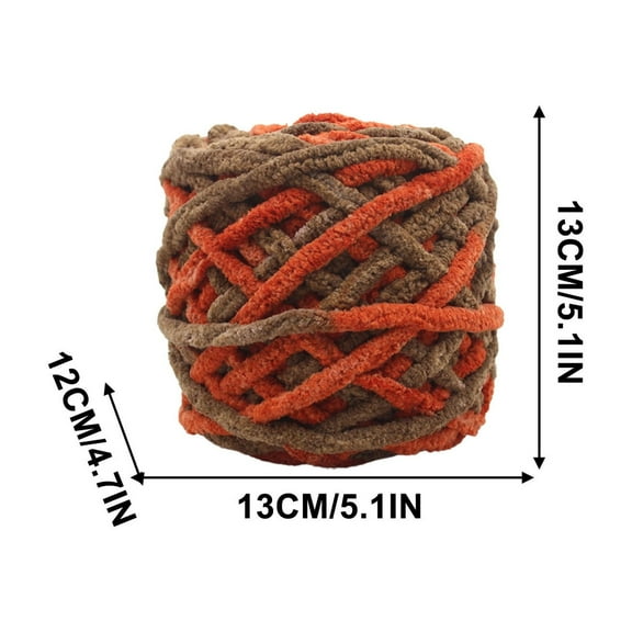 Tainini Chunky Yarn for Hand Knitting,Handcrafts Weaving Soft Chenille Yarn for Making Blankets, Scarf,100g