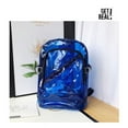 thumbnail image 1 of Tainini Clear Backpack, Heavy Duty Clear Backpack Quality See Through Student BookbagPVC Travel Transparent Workbag Security Bag, 1 of 2