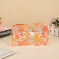 thumbnail image 1 of Tainini Clear Pencil Case with Handle and Zipper, Clear Pencil Pouch Marker Pouch, Travel Makeup Bag, Cute Transparent Stationary Organizer Pen Bag, 1 of 1