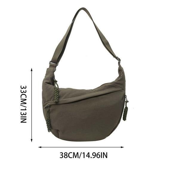 Tainini Crossbody Bag, Women NylonSling Crescent Bag ,Shoulder Bag ,Waterproof Dumpling Bag, Shoulder Handbag Adjustable Strap