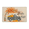 thumbnail image 1 of Tainini Fall Front Door Mat, 20×32 Thanksgiving Truck Pumpkin Resist Dirt Doormats,for Home Indoor Outdoor Decor, 1 of 6
