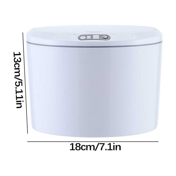 Tainini Intelligent Trash Can, Slim Electric Trash Bin - Garbage Can with Lid ,Automatic Touchless Motion Sensor Rectangular Trash CanPlastic