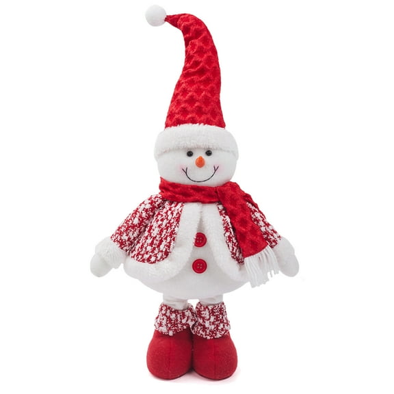 Tainini Long Leg Christmas Doll 24Inches Snowman Santa Claus Christmas Doll Standing Doll for Christmas Holiday Decor